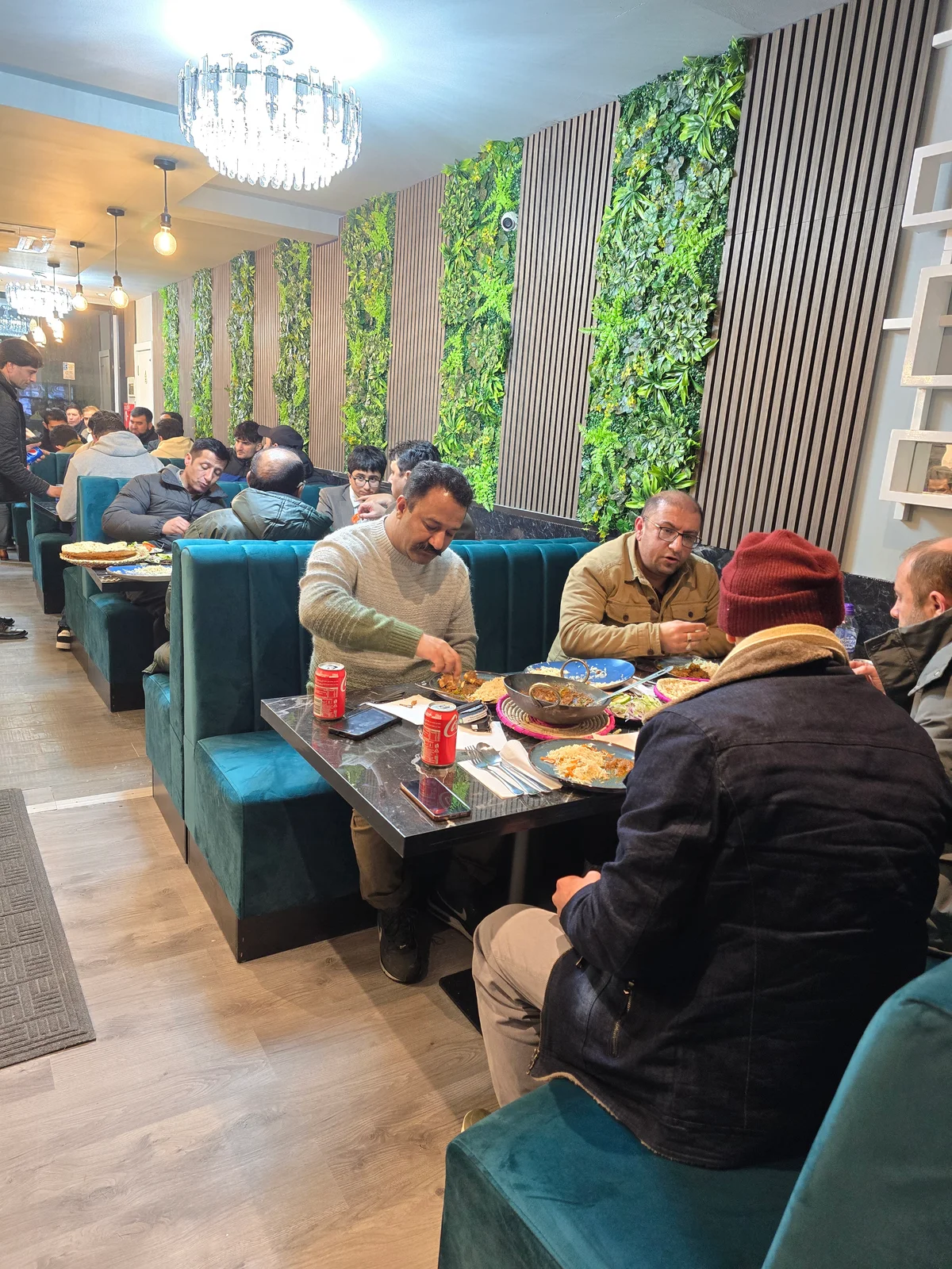 Food being served